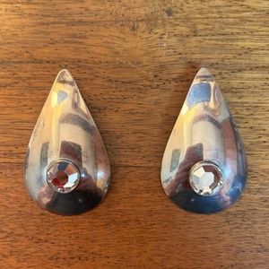 2 Inch Long Silver Earrings